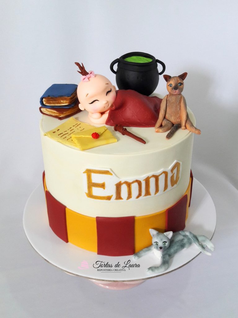 Torta de Harry Potter babyshower bebe durmiendo