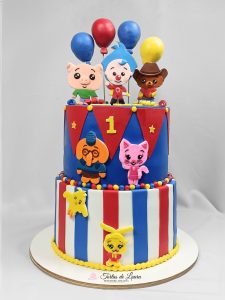 Torta de Plim Plim de dos pisos
